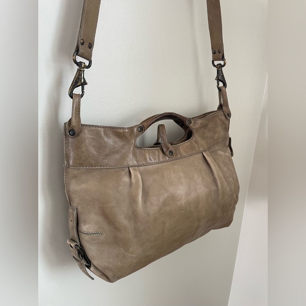 Grandma's Luxury Club aunts & uncles Taupe Mrs. Muffin purse bag Leather Boho
